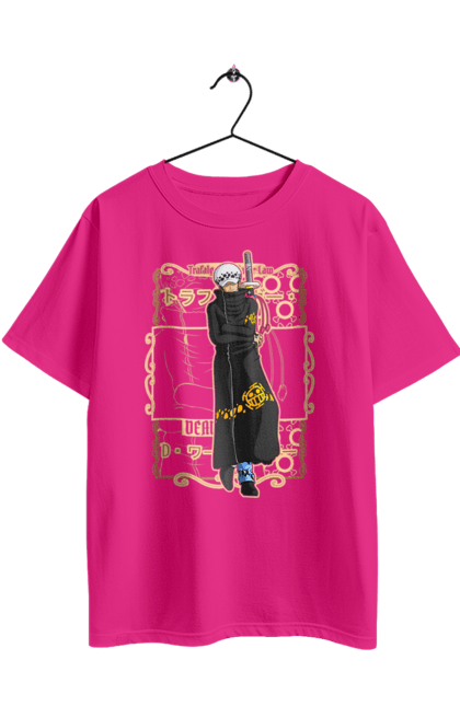 Футболка оверсайз з принтом "Ван Піс Трафальгар Ло". One piece, trafalgar law, аніме, ван пис, ван піс, манга, трафальгар ло. 2070702