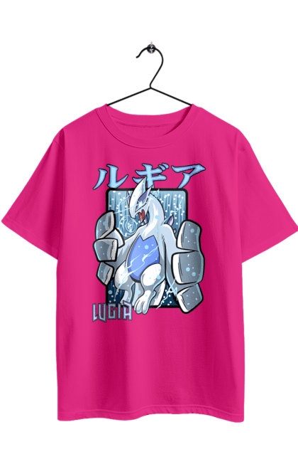 Футболка оверсайз з принтом "Покемон Лугія". Lugia, nintendo, pokémon go, аніме, ігри, лугія, покемон. 2070702