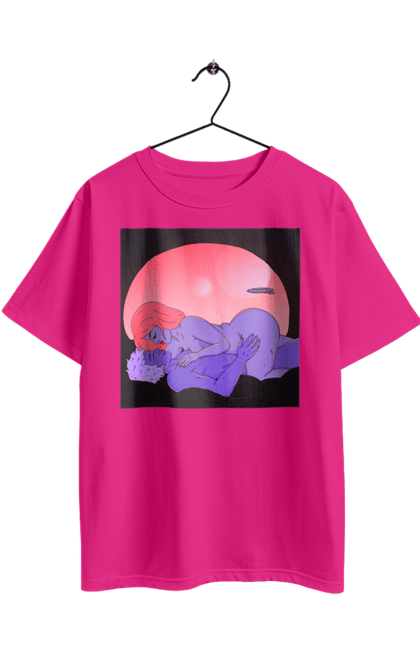 Футболка оверсайз з принтом "Інопланетяни Дівчина І Хлопець". Голі, дівчина, хлопець. 2070702