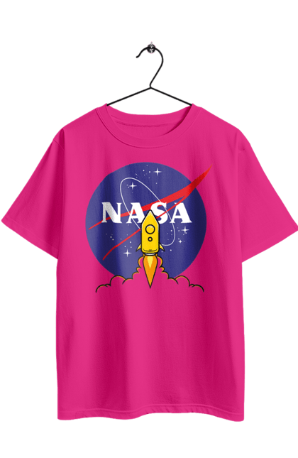Футболка оверсайз з принтом "NASA". Nasa, авіація, астронавтика, дослідження, космонавтика, космос, наука, ракета, сша, технології. 2070702