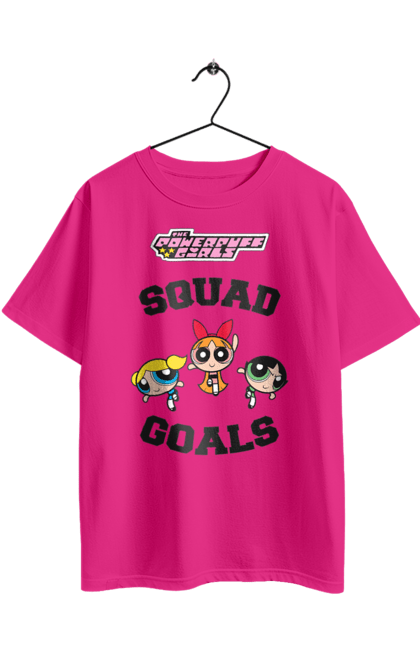 Футболка оверсайз з принтом "Круті дівчата". Cartoon network, powerpuff girls, квітка, круті дівчата, мультсеріал, серце, суперкрихітки. 2070702