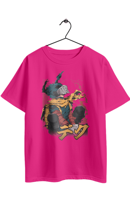 Футболка оверсайз з принтом "Моя академія героїв Мідорія". Izuku, midoriya, my hero academia, аніме, ізуку мідорія, манга, мідорія, моя геройська академія. 2070702