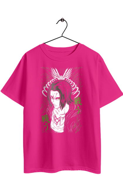 Футболка оверсайз з принтом "Атака Титанів Ерен". Аніме, атака титанів, бойовик, драма, ерен, ерен йегер, манга, постапокаліптика, темне фентезі. 2070702