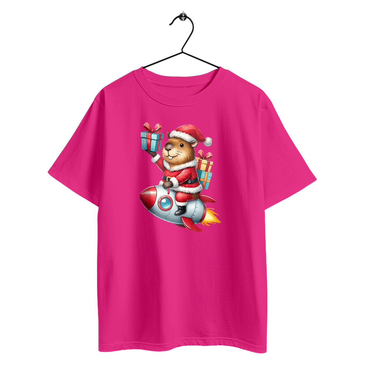 Різдвяна капібара з подарунком