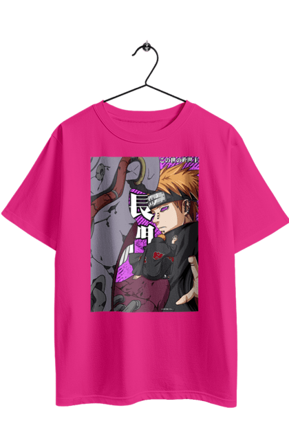Oversized t-shirt with prints Naruto Yahiko. Akatsuki, anime, character, manga, naruto, ninja, pain, tv series, yahiko. 2070702