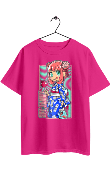 Футболка оверсайз з принтом "Сім'я шпигуна Аня". Spy x family, аниме, аня, йор, лойд, манга, сім я шпигуна. 2070702