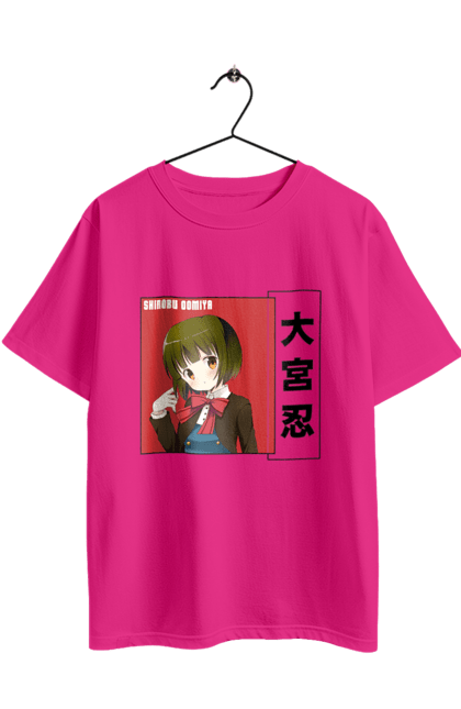 Футболка оверсайз з принтом "Золота мозаїка Шинобу Омія". Anime, kiniro mosaic, kinmoza, manga, shinobu omiya, аніме, золота мозаїка, манга, шинобу, шинобу омія. 2070702