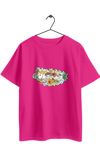 Футболка оверсайз з принтом "Україна". Народи, символіка, україна. 2070702