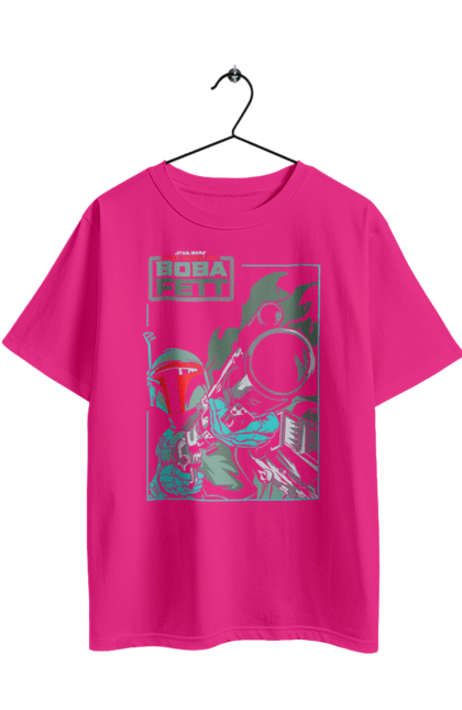 Oversized t-shirt with prints Boba Fett. Bob fett, boba fett, clone, head hunter, star wars. 2070702
