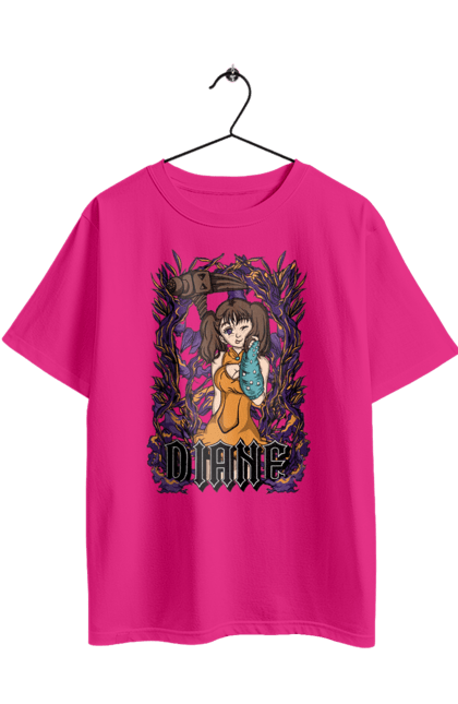 Футболка оверсайз з принтом "Сім Смертних Гріхів Діана". Diana, diane, seven deadly sins, аніме, діана, комедія, манга, пригоди, сім смертних гріхів, фентезі. 2070702