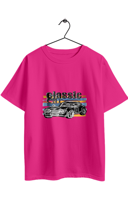 Футболка оверсайз з принтом "Принт Класичний Автомобіль". Автомобіль, класичний, ретро авто, старовинний автомобіль. 2070702