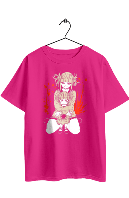 Футболка оверсайз з принтом "Моя геройська академія Хіміко Тога". Himiko toga, my hero academia, аніме, відеогра, манга, моя геройська академія, тога, хіміко тога, якудза тога. 2070702