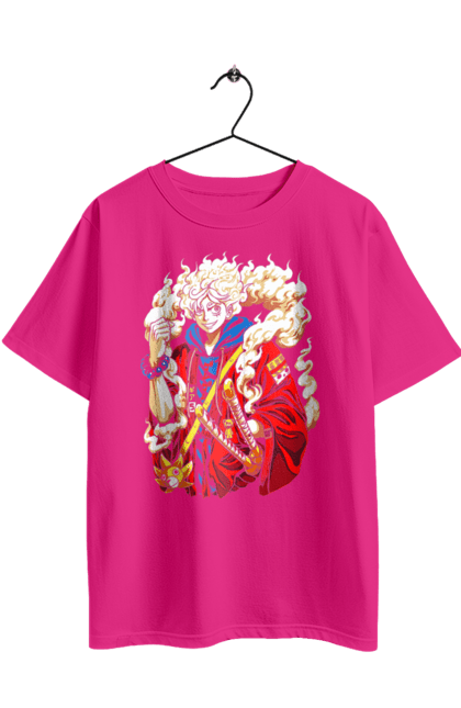 Футболка оверсайз з принтом "Ван Піс Луффі". Luffy, one piece, аніме, ван піс, великий куш, луффі, манга, монки де луффі, пірати. 2070702