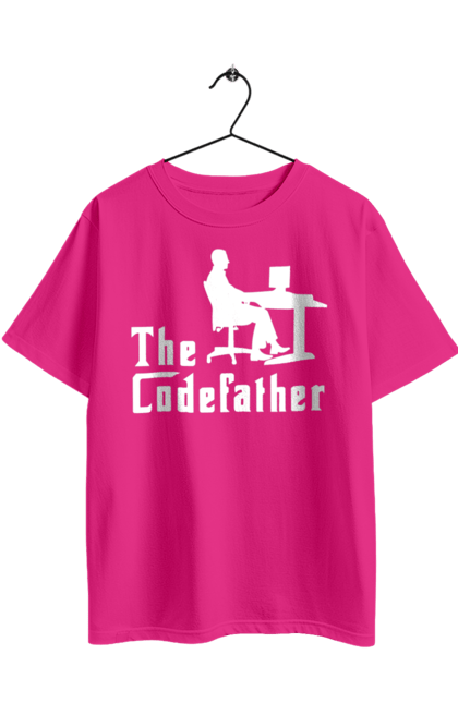 Футболка оверсайз з принтом "Батько коду". Айті, айтішник, батько коду, для айтішника, для програміста, подарунок айтішнику, подарунок програмісту, програміст, розробник. 2070702