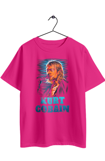 Oversized t-shirt with prints Kurt Cobain. Cobain, group, kurt, kurt cobain, music, nirvana, rock. 2070702