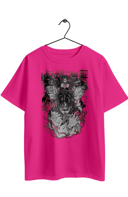 Oversized t-shirt with prints Jujutsu Kaisen Choso. Anime, choso, dark fantasy, manga, mystic. 2070702