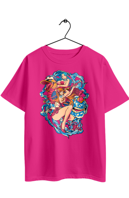 Футболка оверсайз з принтом "Ван Піс Намі". Cat burglar, nami, one piece, аніме, ван пис, ван піс, кішка-злодійка, манга, намі. 2070702