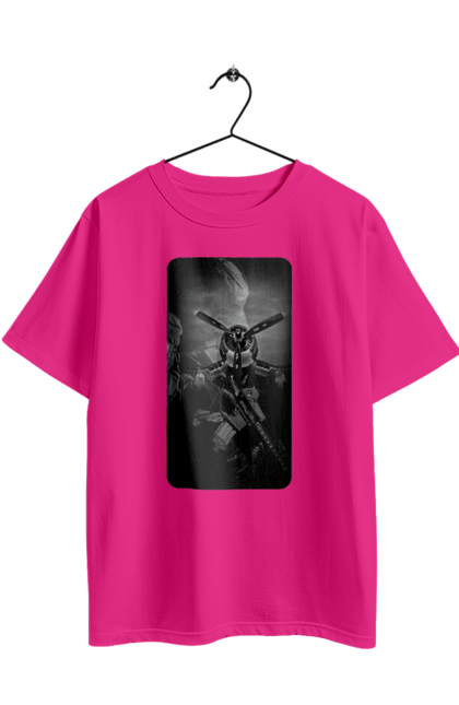 Футболка оверсайз з принтом "Слава зсу". Гвинтівка, зброя, літак, перемога, солдат, україна. 2070702