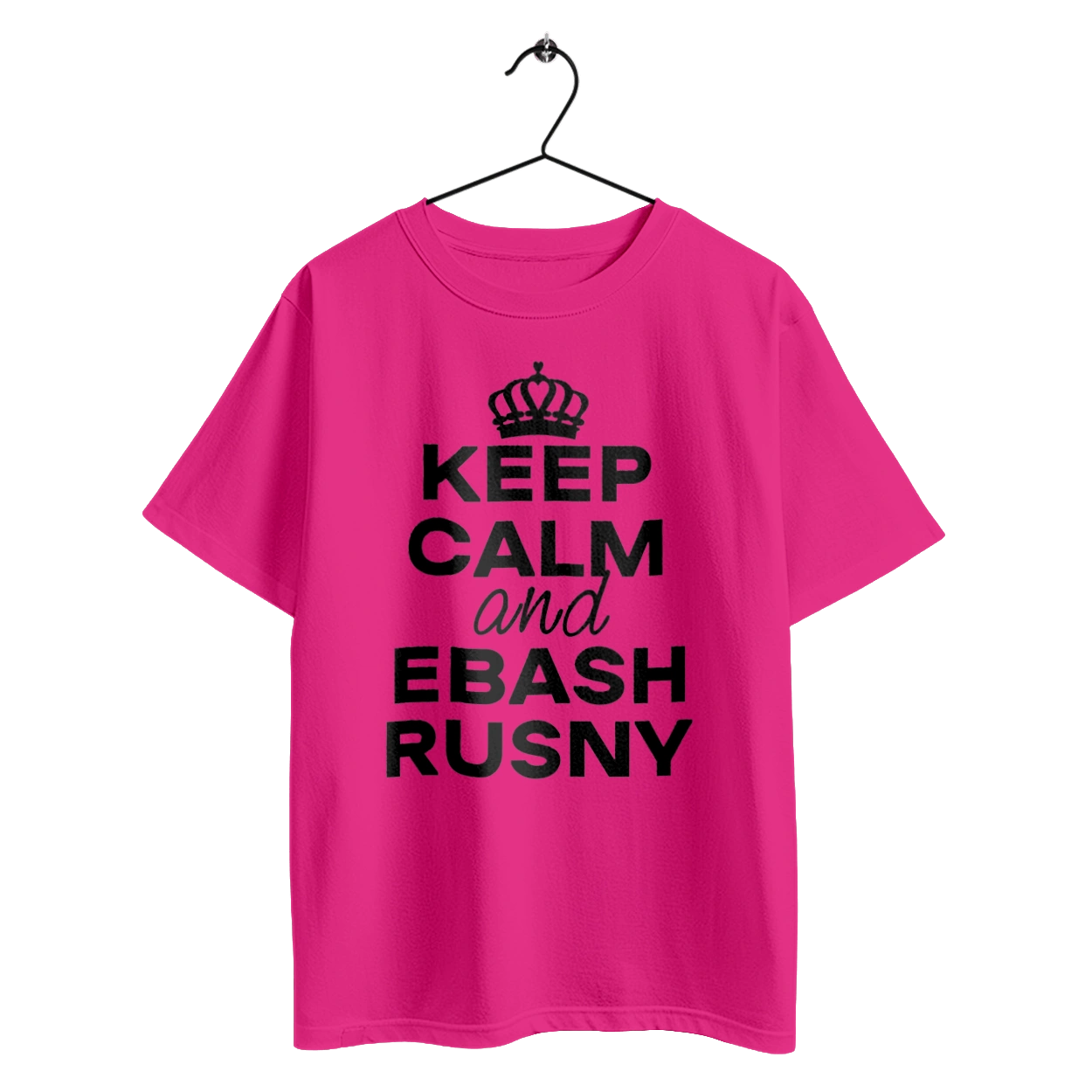 Keep Calm and Ebash Rusny black