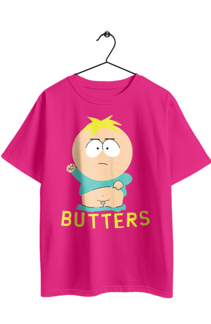 Футболка оверсайз з принтом "Південний парк Батерс". Butters, south park, батерс, батерс стотч, мультфільм, південний парк. 2070702