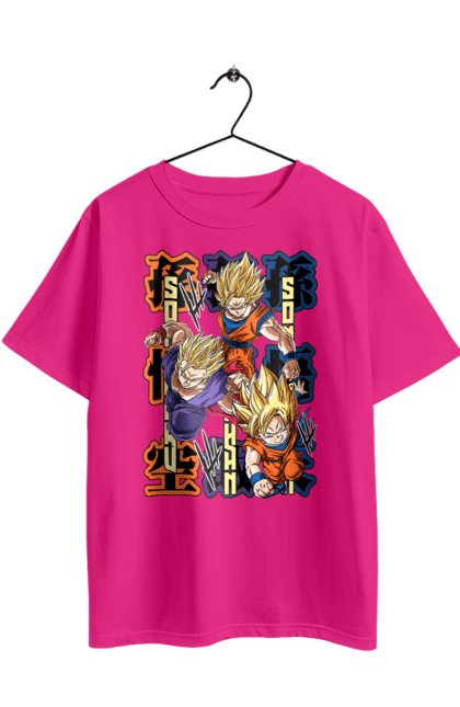 Футболка оверсайз з принтом "Перли дракона". Anime, dragon ball, goku, manga, vegeta, аніме, вегета, гоку, манга, перли дракона. 2070702