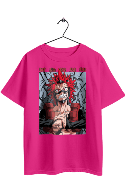 Футболка оверсайз з принтом "Моя академія героїв Ейджіро Кірішіма". Eijiro kirishima, my hero academy, red riot, аніме, ейджіро киришима, ейджіро кірішіма, манга, моя академія героїв, моя геройська академія, червоний бунтар. 2070702