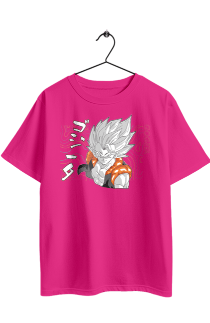 Oversized t-shirt with prints Dragon Ball Gogeta. Anime, dragon ball, gogeta, goku, manga, tv series. 2070702