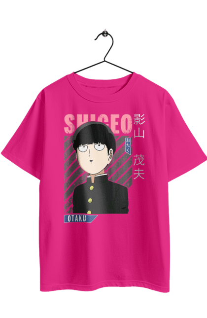 Футболка оверсайз з принтом "Mob Psycho 100". Anime, manga, mob psycho 100, shigeo kageyama, аніме, манга, моб, моб-вар ят 100, сігео кагеяма, шіґео каґеяма. 2070702