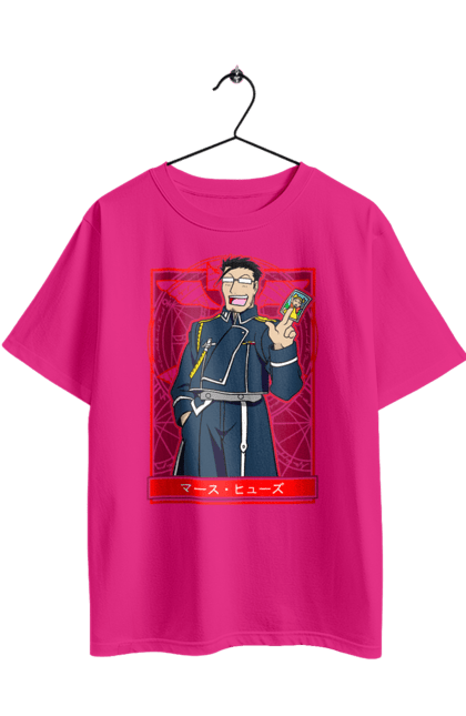 Oversized t-shirt with prints Fullmetal Alchemis Maes Hughes. Adventures, anime, comedy, fullmetal alchemist, maes hughes, manga, steampunk. 2070702