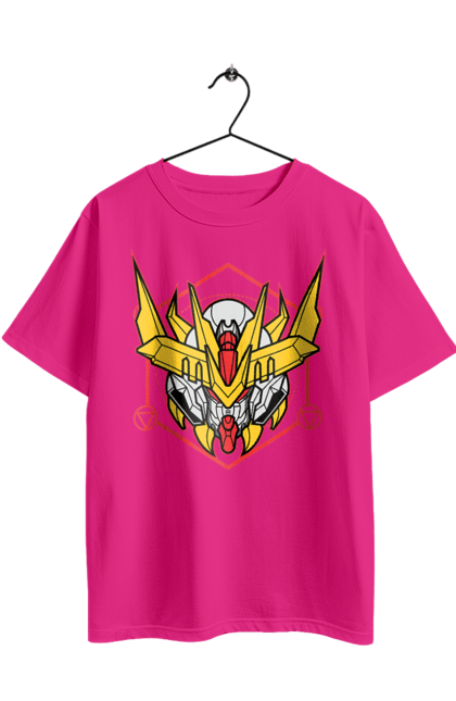 Футболка оверсайз с принтом Гандам Barbatos Lupus Rex. Asw-g-08, barbatos lupus rex, gundam, аниме, видеоигра, война, гандам, игра, манга, робот. 2070702