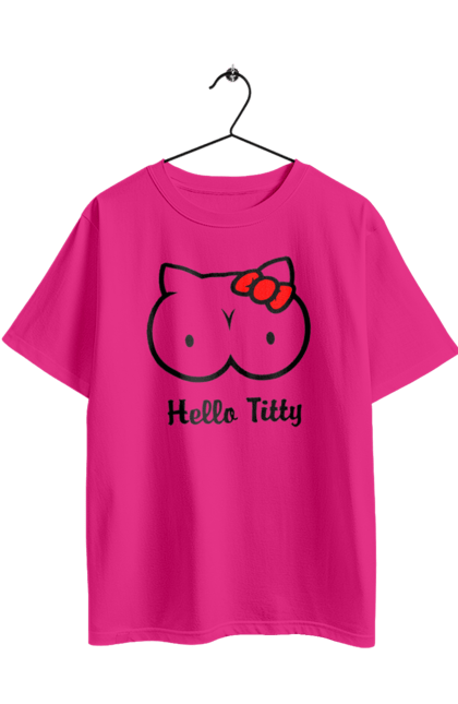 Футболка оверсайз з принтом "Hello Kitty". Hello, hello kitty, kitty, дорослі, краса. 2070702