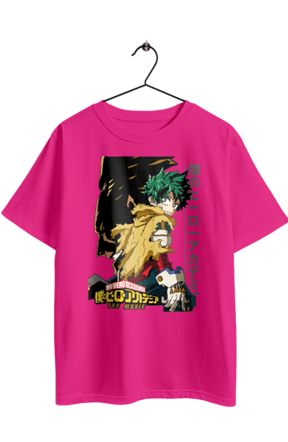 Футболка оверсайз з принтом "Моя академія героїв Мідорія". Izuku, midoriya, my hero academia, аніме, ізуку мідорія, манга, мідорія, моя геройська академія. 2070702