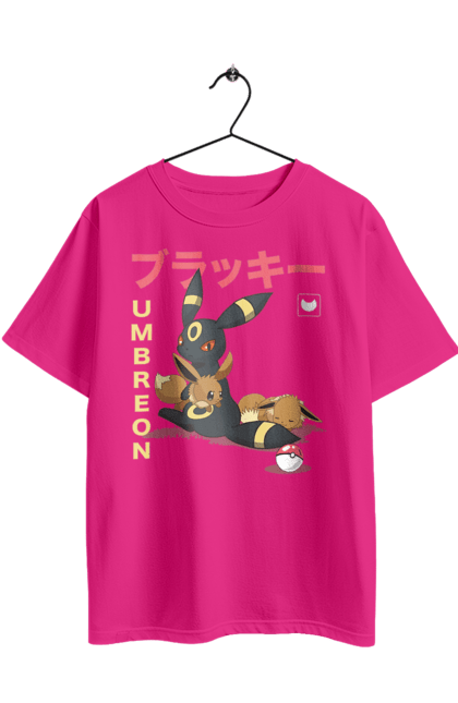 Футболка оверсайз з принтом "Покемон Іві". Eevee, nintendo, pokemon, pokеmon go, umbreon, іві, покемон, умбреон. 2070702