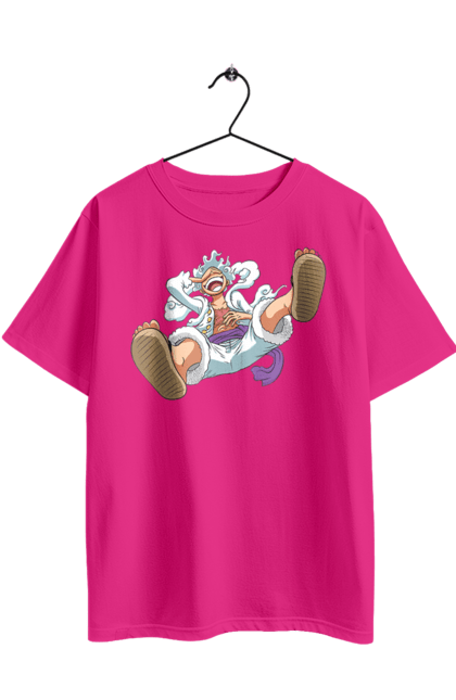 Футболка оверсайз з принтом "Ван Піс Луффі". Luffy, one piece, аніме, ван піс, великий куш, луффі, манга, монки де луффі, пірати. 2070702