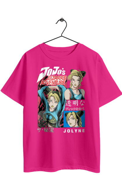 Футболка оверсайз з принтом "ДжоДжо Джолін Кудзе". Jojo, jojo’s bizarre adventure, jolyne cujoh, аніме, джоджо, джолін кудзе, манга, неймовірні пригоди джоджо. 2070702