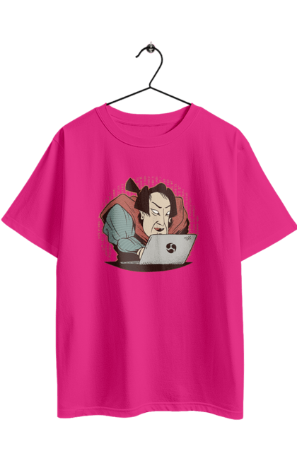 Футболка оверсайз з принтом "Ніндзя програміст". Angular, c, css, html, it, javascript, jquery, php, python, react, svelt, vue, айтишник, айті, гумор, код, кодувати, прогер, програміст, програмісти, ти ж, ти ж програміст, тиж програміст. 2070702