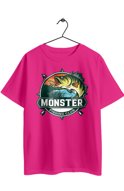 Футболка оверсайз з принтом "Рибальський клуб". Відпочинок, рибак, рибальський клуб, хоббі. 2070702