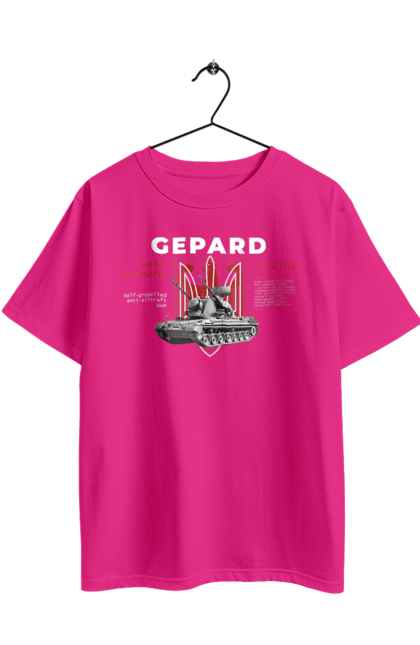 Футболка оверсайз з принтом "Gepard". F16, gepard, nasams, stinger, zuzana, гаубиця, два герби, залужний, сюзанна. 2070702