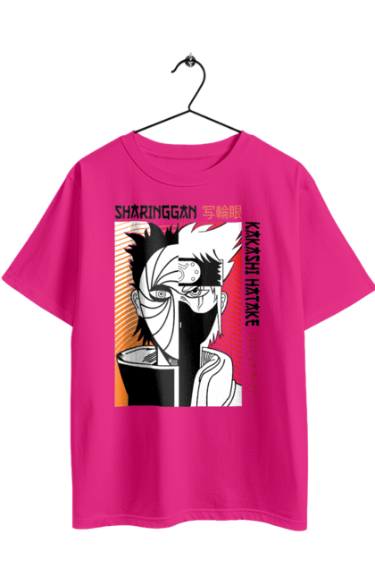 Футболка оверсайз з принтом "Наруто Какаши Хатаге". Naruto, аніме, какаші, команда номер 7, манга, наруто, сейнен, сьено, шинобі. 2070702