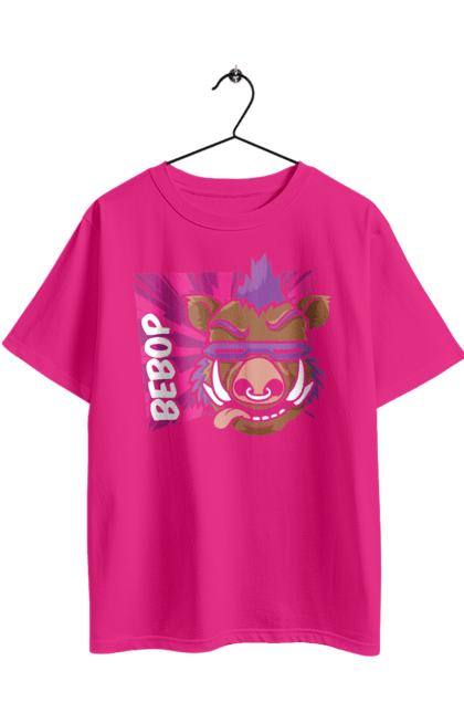 Футболка оверсайз з принтом "Черепашки ніндзя Бібоп". Bebop, ninja turtles, бібоп, злодій, комікс, мультсеріал, ніндзя, черепашки ніндзя, черепашки-ніндзя. 2070702