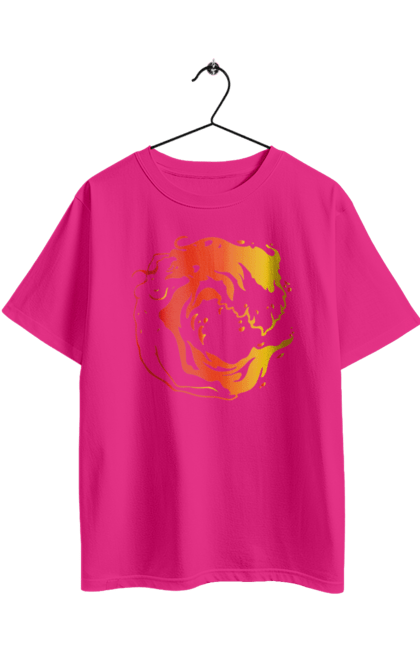 Футболка оверсайз з принтом "Дівчина хвиля". Дівчина, море, хвиля. 2070702