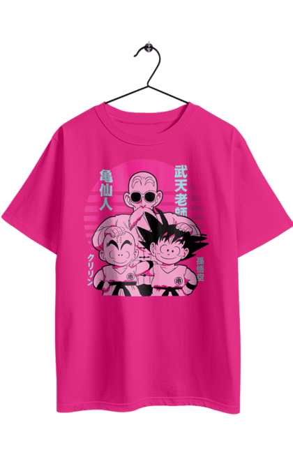 Футболка оверсайз з принтом "Перли дракона Майстер Роші". Dragon ball, maestro roshi, аніме, майстер роші, манга, мутен роші, перли дракона. 2070702