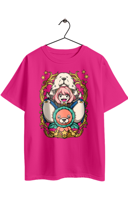 Футболка оверсайз з принтом "Сім'я шпигуна Аня". Spy x family, аниме, аня, йор, лойд, манга, сім я шпигуна. 2070702