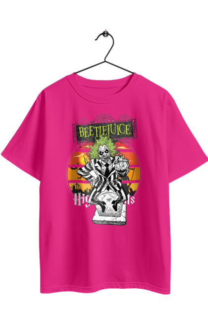 Oversized t-shirt with prints Beetlejuice. Beetlejuice, comedy, ghost, horror, movie, tim burton, warner bros. 2070702
