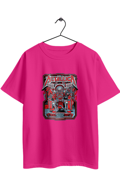 Футболка оверсайз з принтом "Metallica". Metallica, thrash metal, металлика, музика, рок группа, рок музыка, рок-гурт, спід метал, хард рок, хеві метал. 2070702