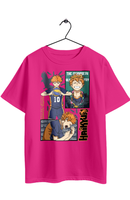 Футболка оверсайз з принтом "Волейбол!! Хіната". Anime, haikyu, hinata, manga, shoyo hinata, аніме, волейбол, манга, хіната, шьо хіната. 2070702