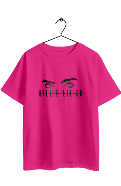 Футболка оверсайз з принтом "Біллі Айлиш". Billie, billie eilish, billieeilish, eilish, артист, музика. 2070702