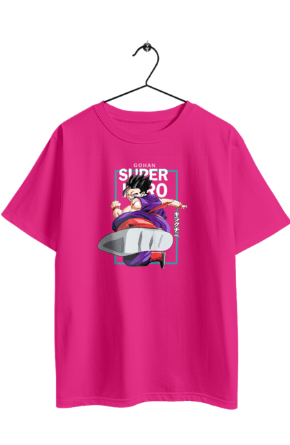Футболка оверсайз з принтом "Перли дракона Гохан". Anime, dragon ball, dragon ball superhero, gohan, manga, son gohan, аніме, гохан, манга. 2070702