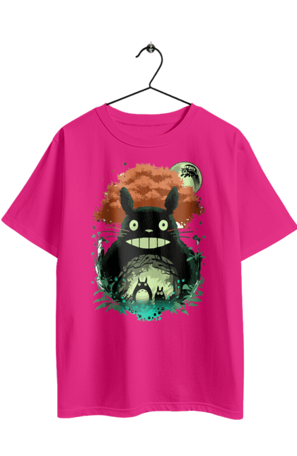 Футболка оверсайз з принтом "Тоторо". Аніме, комедія драма, мій сосід тоторо, пригоди, серіал, фентезі, фільм. 2070702