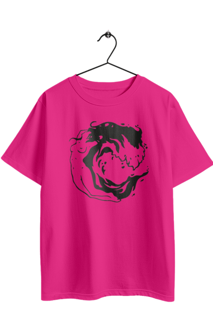 Футболка оверсайз з принтом "Дівчина хвиля". Дівчина, море, хвиля. 2070702